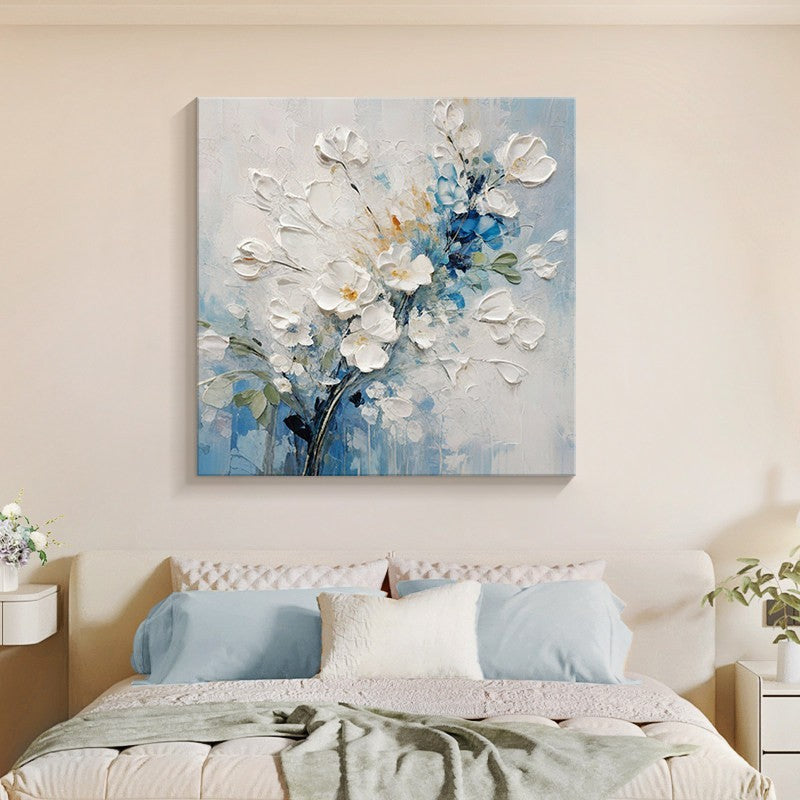 Textured Floral Canvas Wall Art Homeandso
