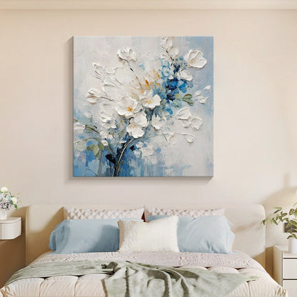 Textured Floral Canvas Wall Art Homeandso