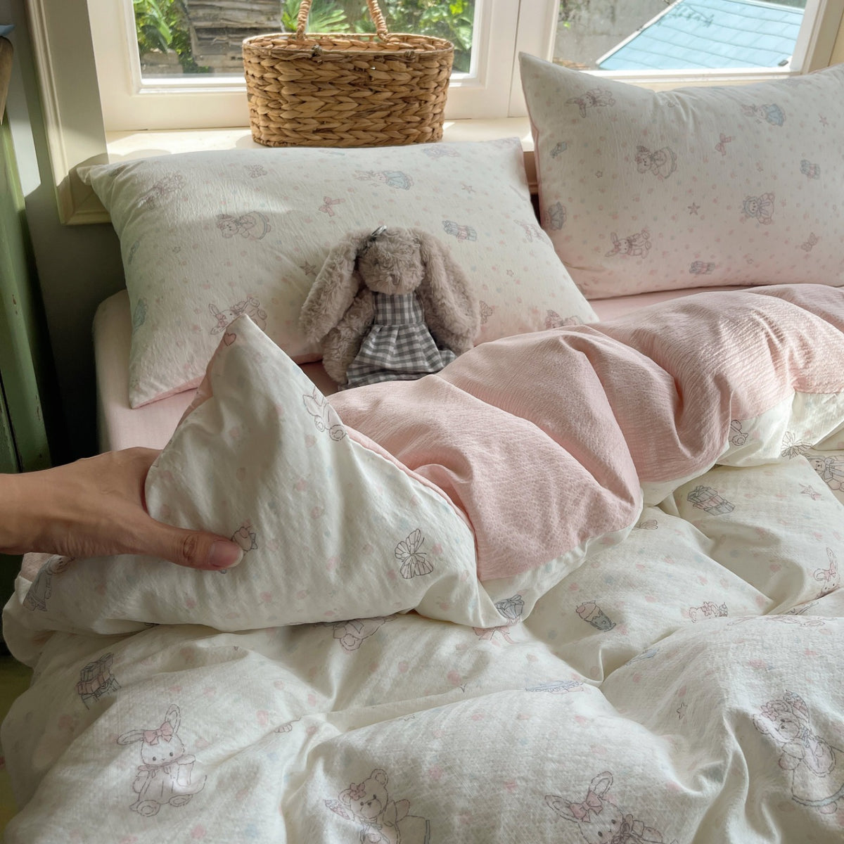 Playful Cartoon Duvet Cover Set Homeandso