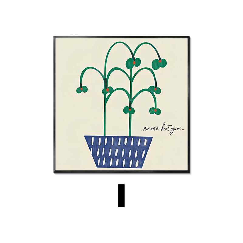 Abstract Plant-Themed Art Print Homeandso
