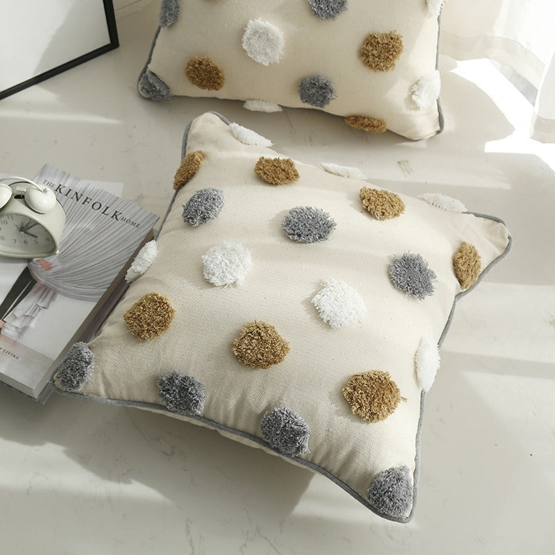 Textured Dot Decorative Pillow