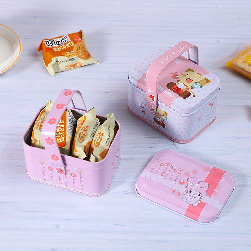 Cute Decorative Snack Storage Tin Homeandso