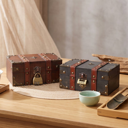 Vintage-Inspired Wooden Keepsake Box Homeandso