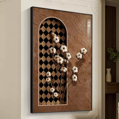 Abstract Floral Wall Art Piece Homeandso