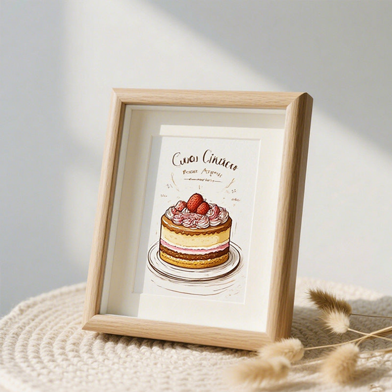 Decorative Cake Illustration Frame