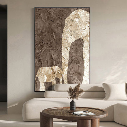 Textured Deer Silhouette Canvas Wall Art Homeandso
