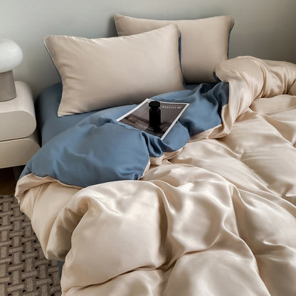 Luxurious Silk Duvet Cover Set Homeandso