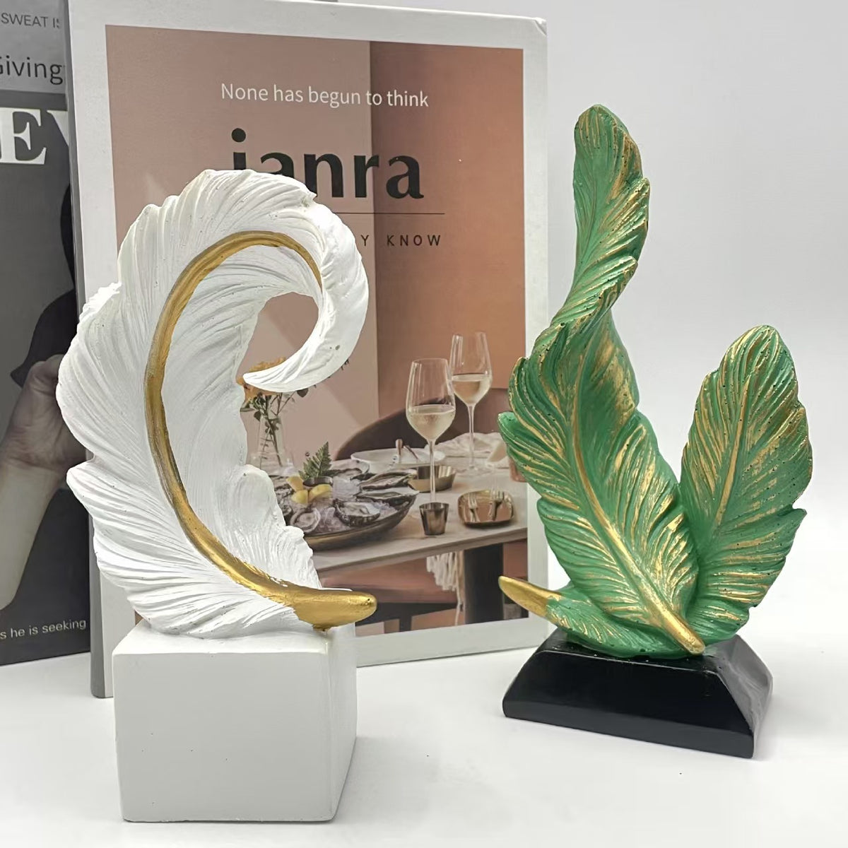 Decorative Feather Sculpture Homeandso