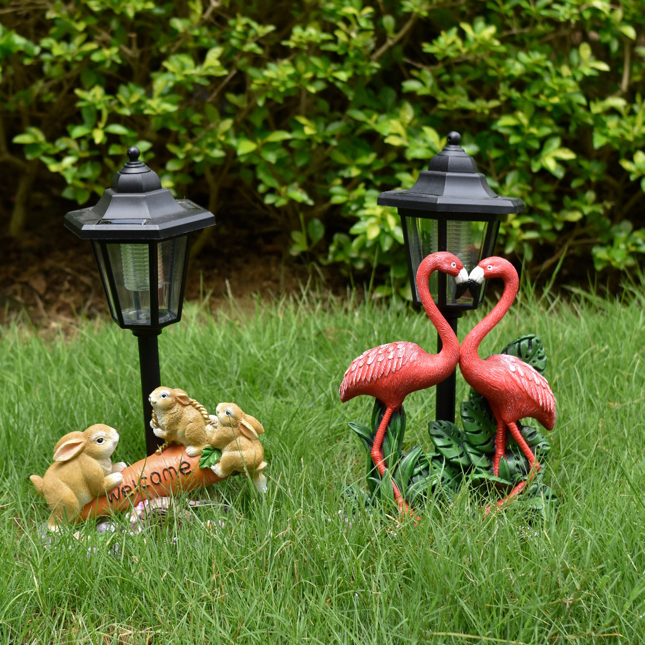 Decorative Rabbit Solar Lantern Homeandso
