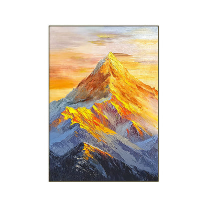 Mountain Range Oil Painting Homeandso