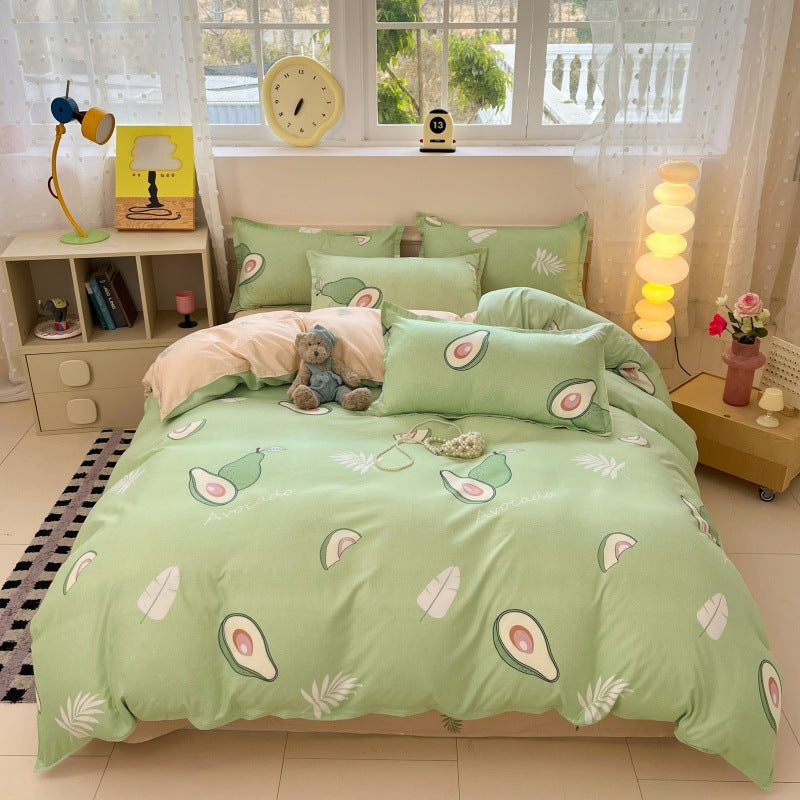 Playful Cartoon Bear Bedding Set Homeandso