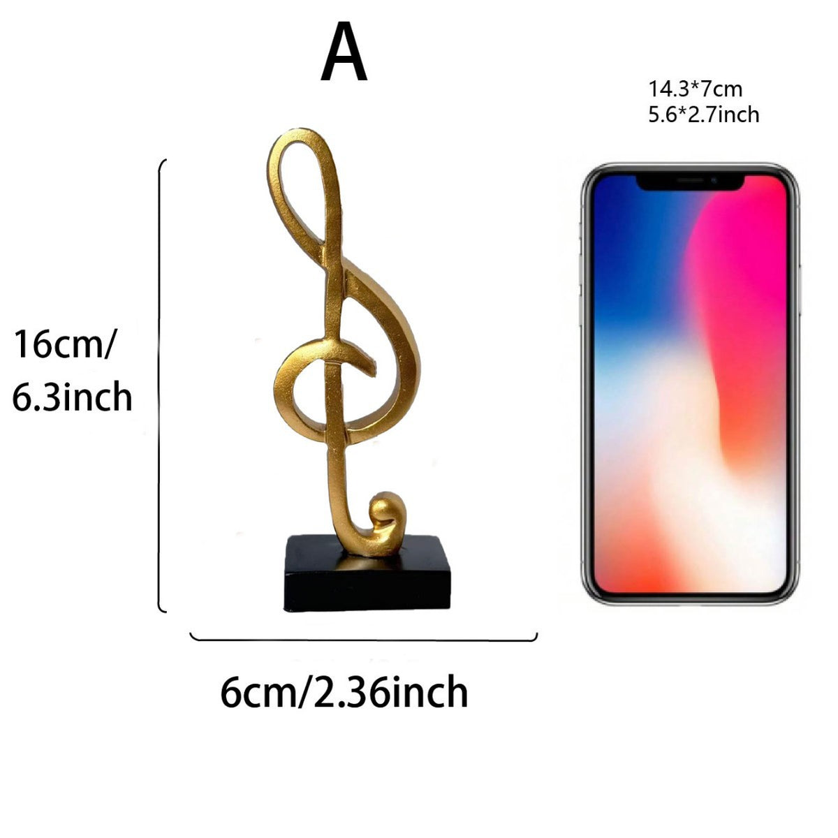 Decorative Music Note Phone Holder Homeandso