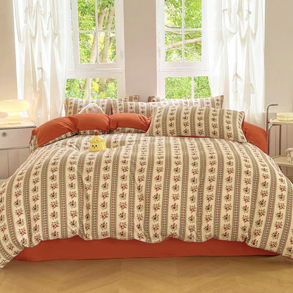 Playful Cartoon Animal-Themed Bedding Set Homeandso