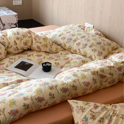 Decorative Floral Print Comforter Set Homeandso
