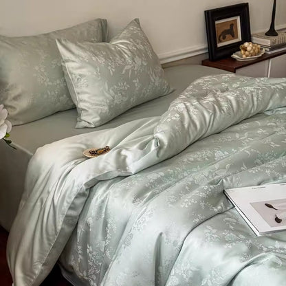 Luxurious Woven Cotton Duvet Cover Set