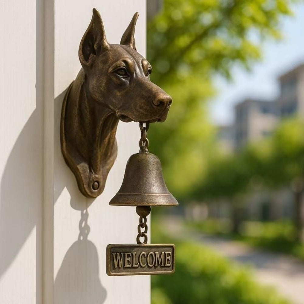 Decorative Bulldog Head Doorbell Homeandso