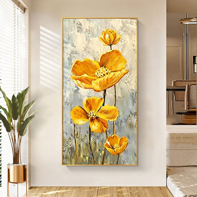 Floral Painted Canvas Artwork Homeandso