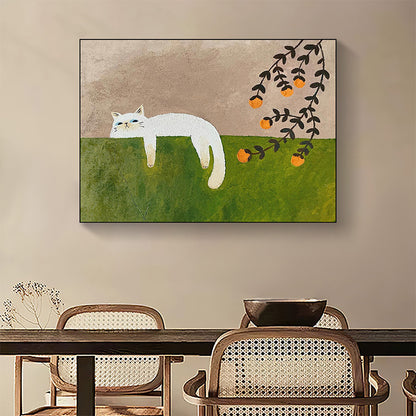 Artistic Cat-Themed Canvas Wall Art Homeandso