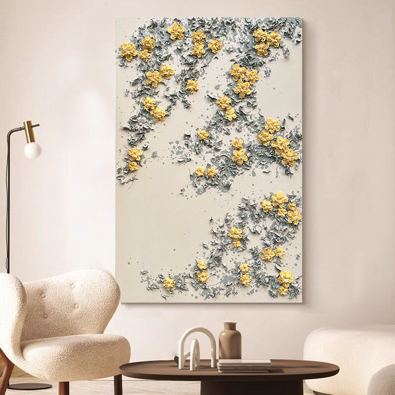 Textured Floral Relief Wall Art Homeandso