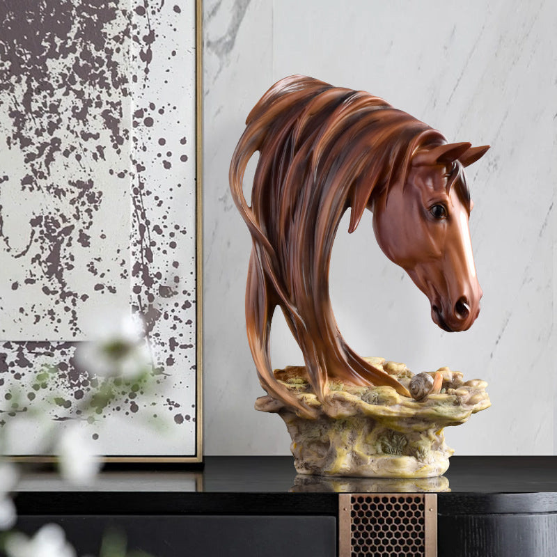 Decorative Horse Head Sculpture Homeandso
