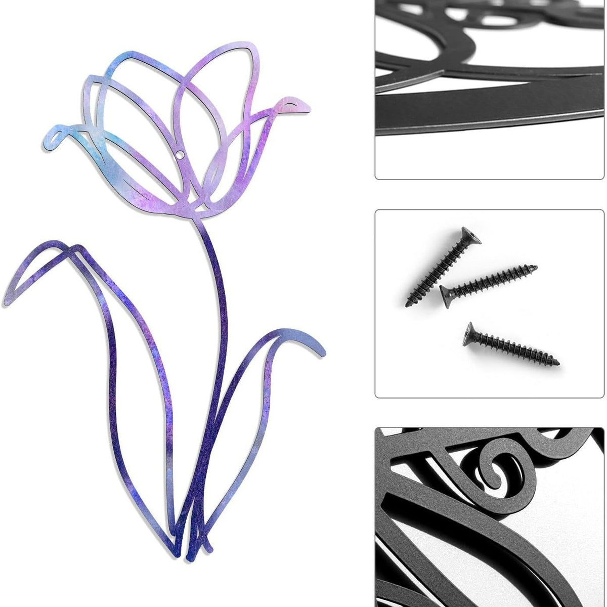 Decorative Wire Flower Wall Art Homeandso