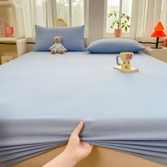 Stretchy Ribbed Mattress Protector