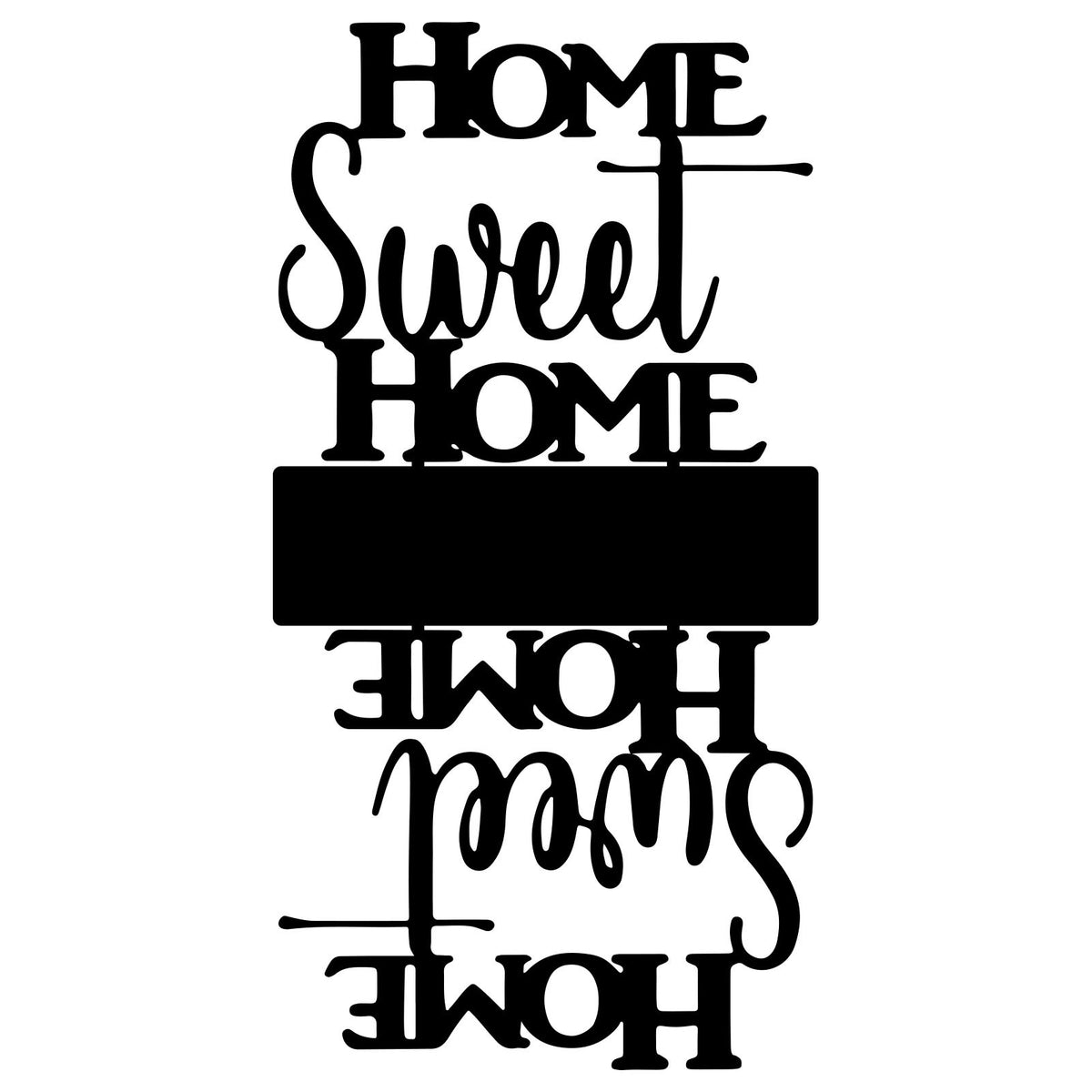 Decorative Home Sweet Home Wall Art Sign Homeandso
