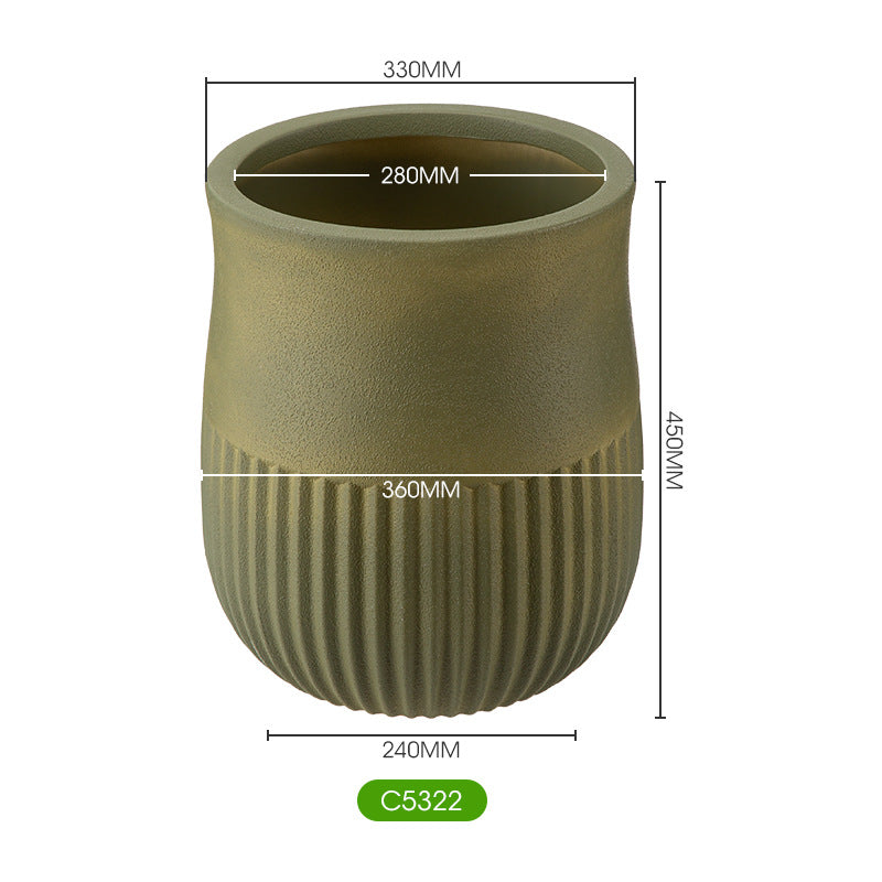 Decorative Textured Plant Pot Homeandso