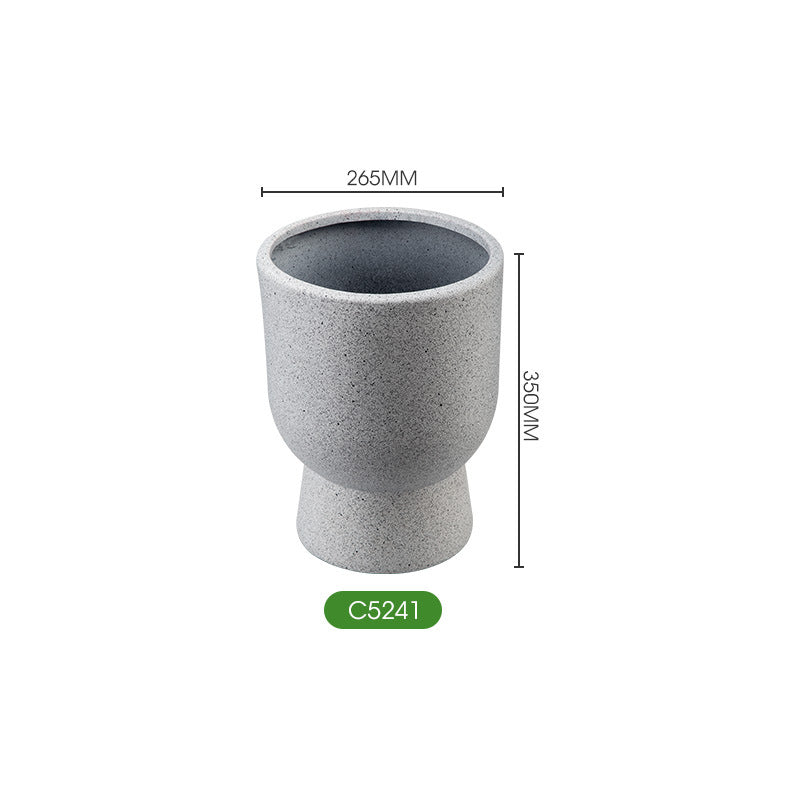 Contemporary Textured Ceramic Planter Homeandso