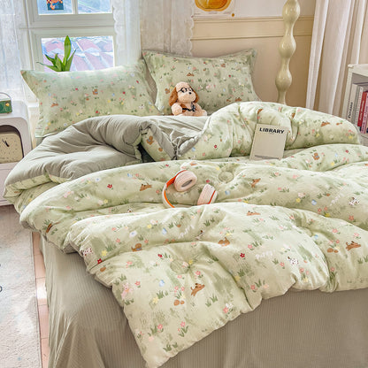 Heart Patterned Quilt Set Homeandso