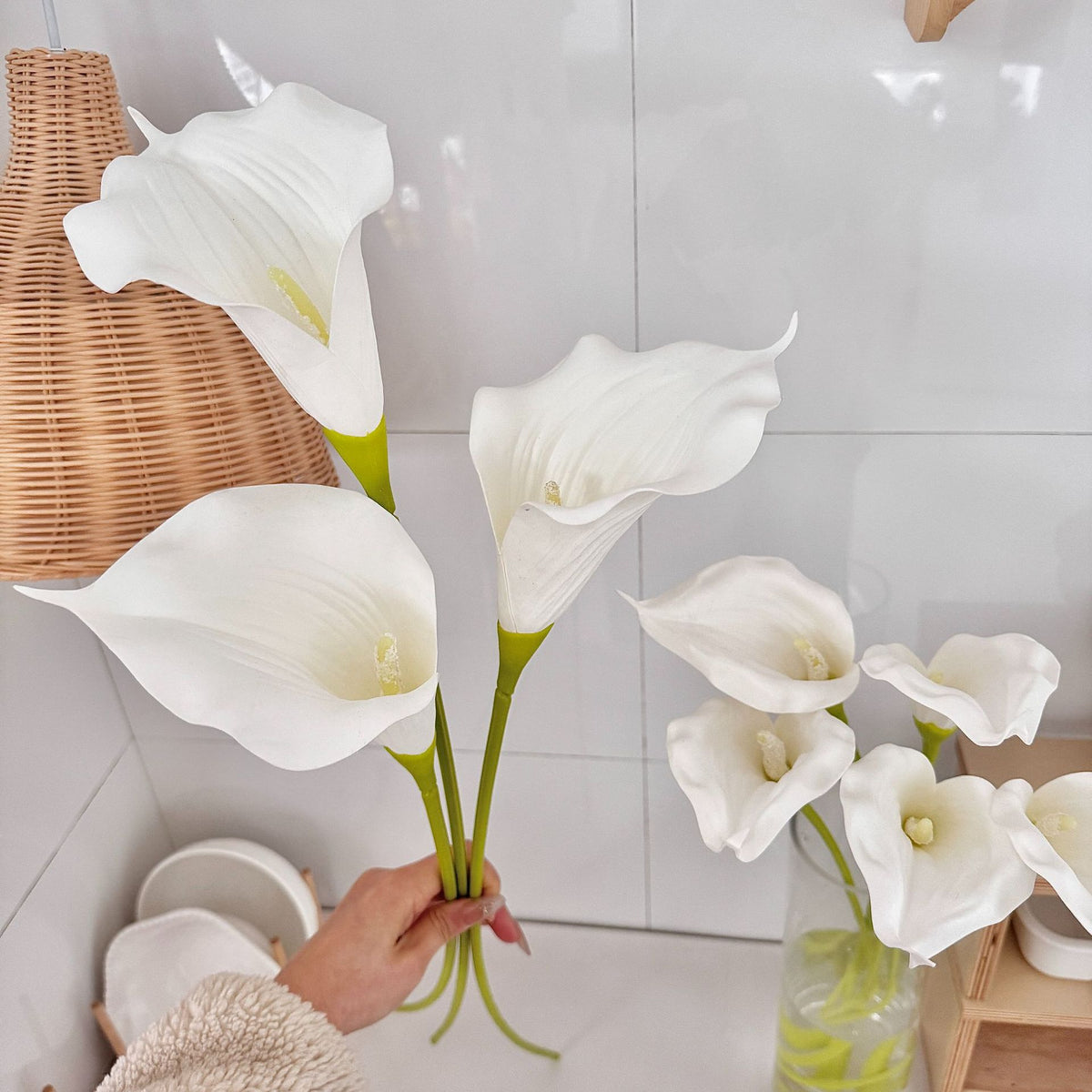 Decorative Faux Fern Stem for Indoor Display