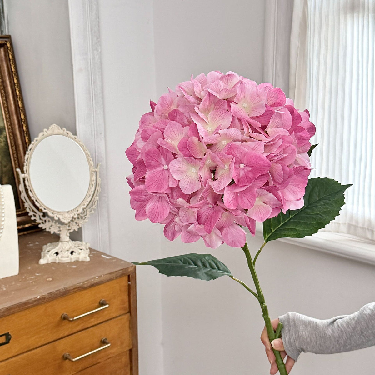 Realistic Faux Hydrangea Bouquet