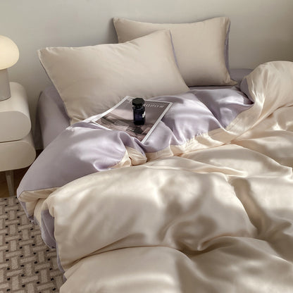 Luxurious Silk Duvet Cover Set Homeandso