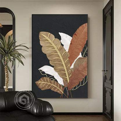 Botanical Leaf Canvas Wall Art Homeandso