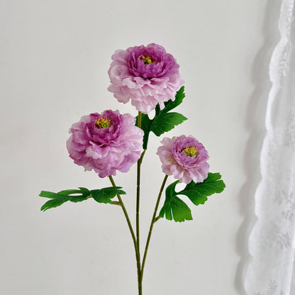 Realistic Peony Flower Stem for Floral Decor