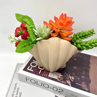 Decorative Shell Planter Homeandso