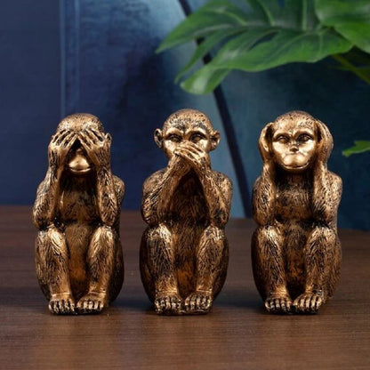 Decorative Three Wise Monkeys Figurine Homeandso