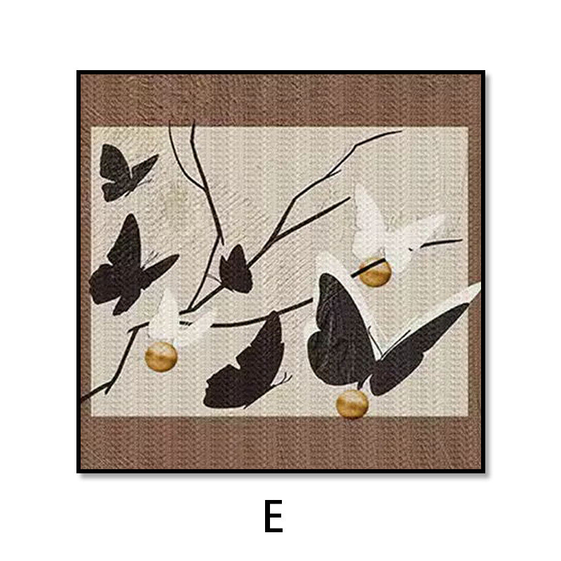 Artistic Butterfly Motif Framed Wall Art Homeandso