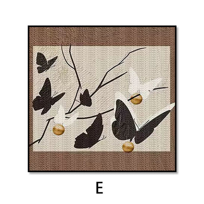 Artistic Butterfly Motif Framed Wall Art Homeandso