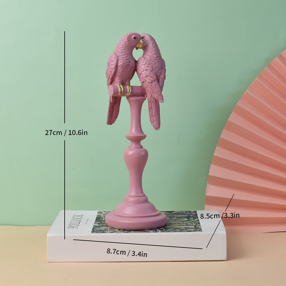 Decorative Lovebirds Sculpture Homeandso