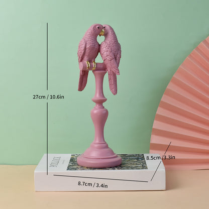 Decorative Lovebirds Sculpture Homeandso