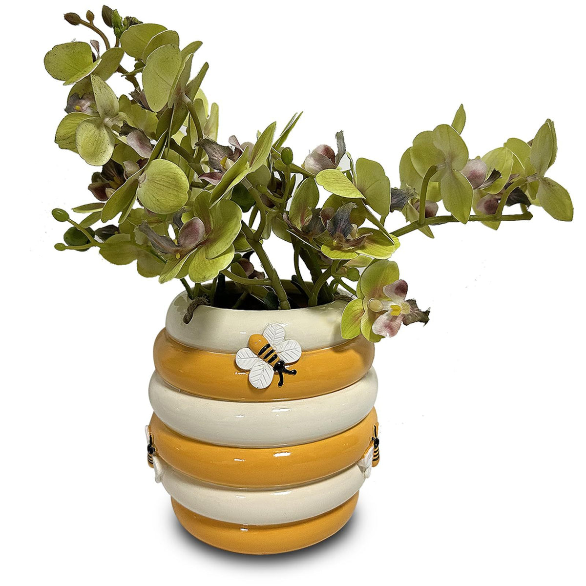 Decorative Hanging Bee-Inspired Flower Pot Homeandso