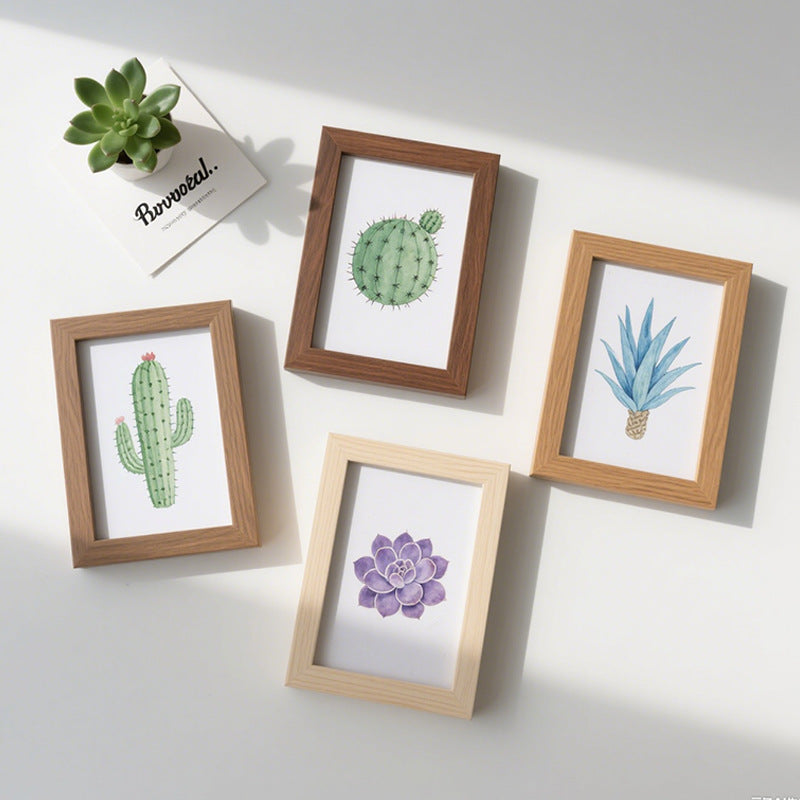 Decorative Framed Cactus Artwork