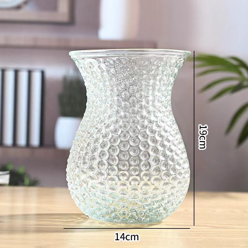 Decorative Textured Glass Vase