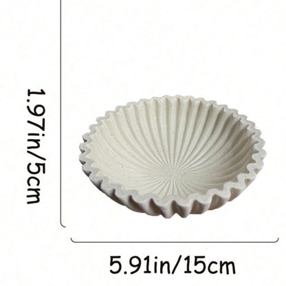 Decorative Fluted Ceramic Bowl Homeandso