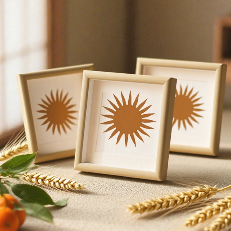 Modern Minimalist Sun Illustration Frame