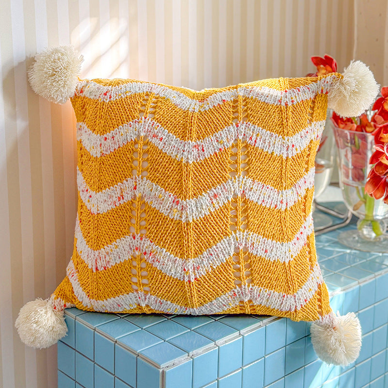Cozy Textured Bolster Pillow