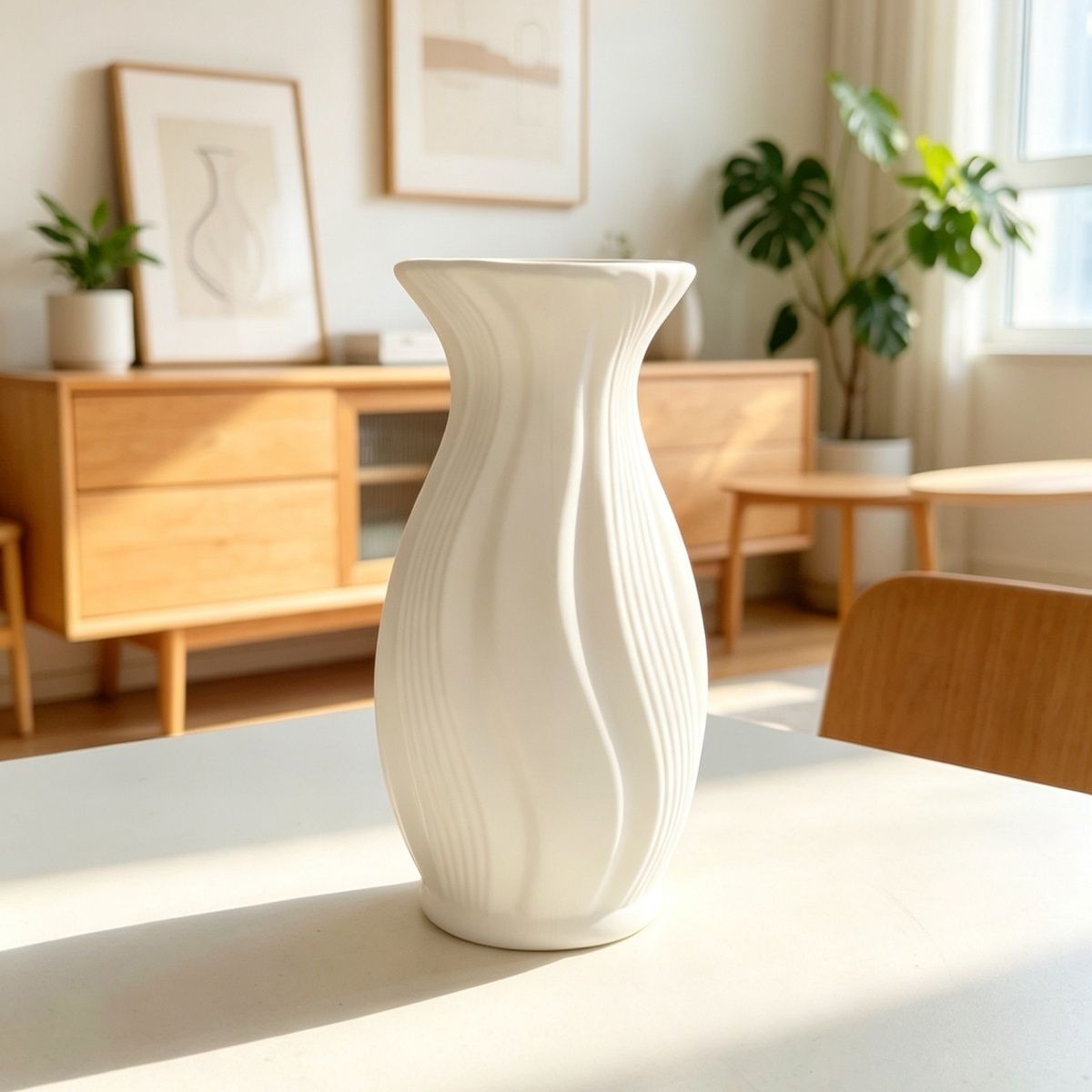 Textured Decorative Flower Vase