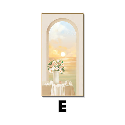 Framed Floral Landscape Artwork Homeandso