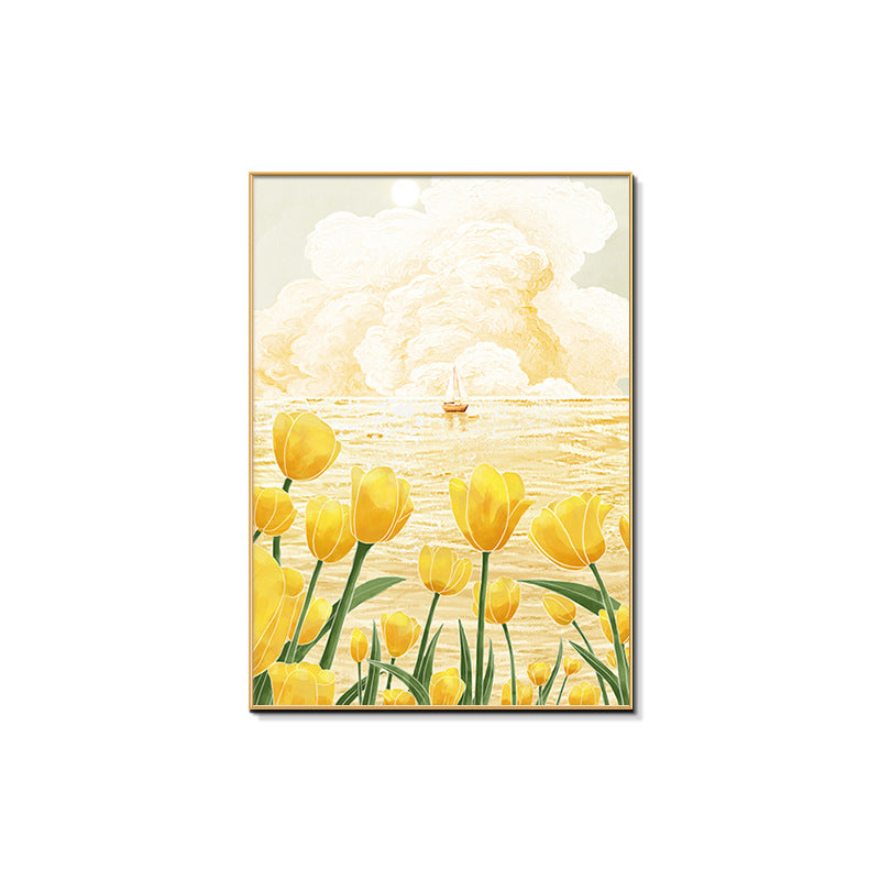 Framed Floral Canvas Artwork Homeandso